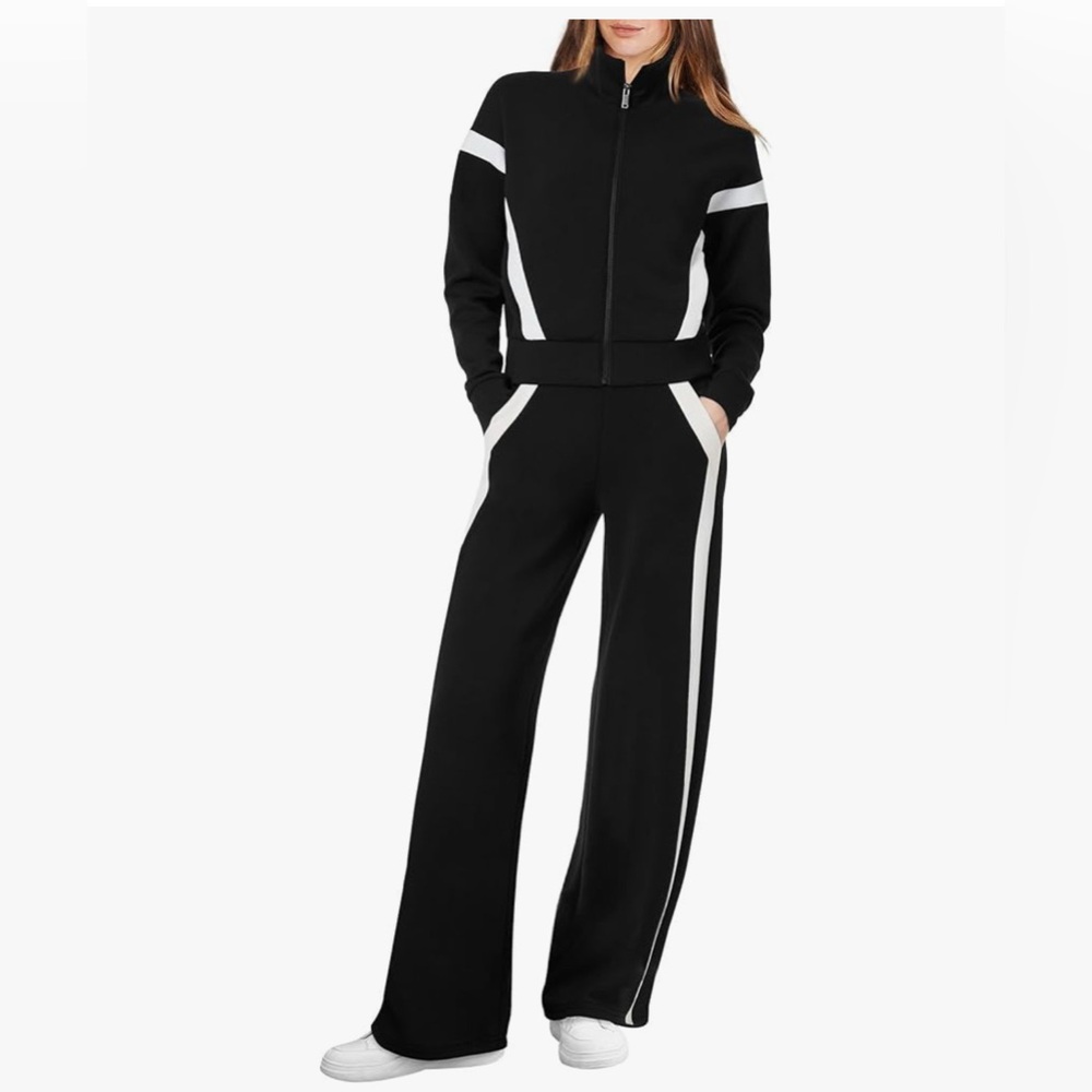 NWOT Black and White Track Pants & Joggers